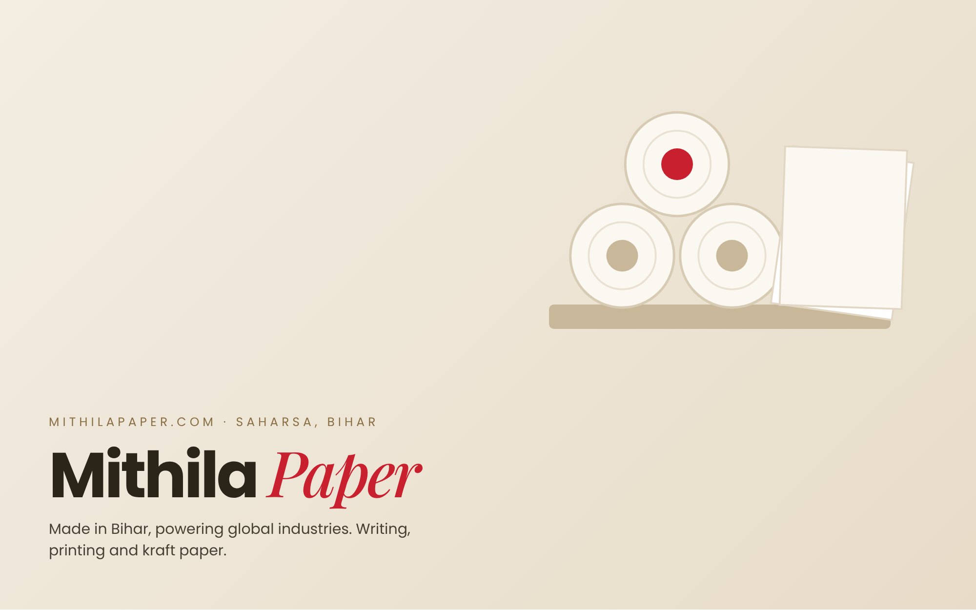 Mithila Paper website and project by Ananta Business Services