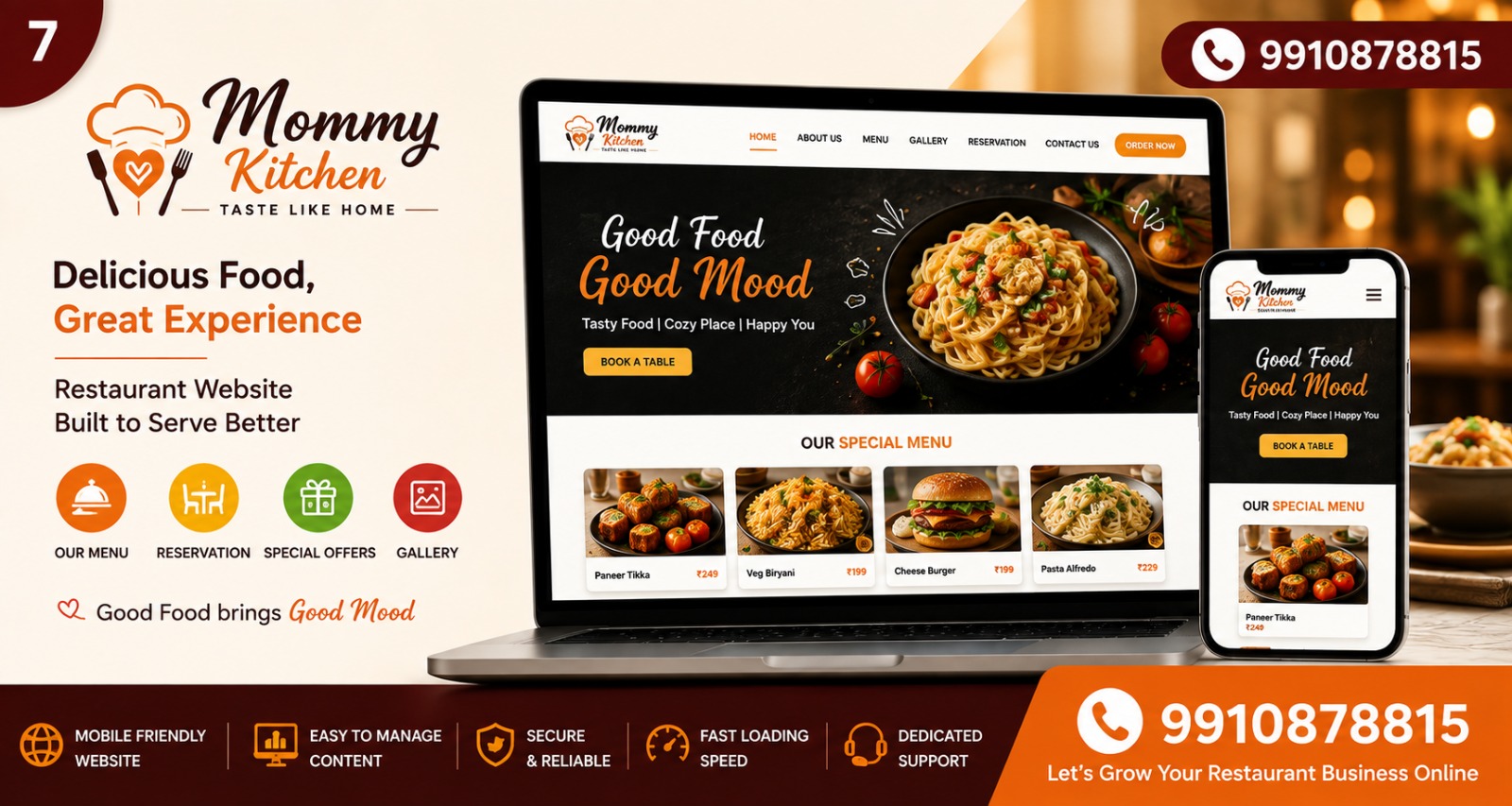 Mommy's Kitchen catering website