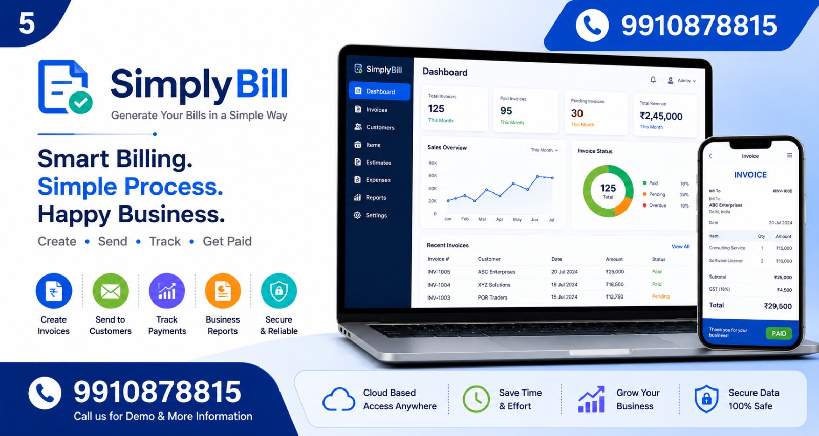 SimplyBilling SaaS billing application
